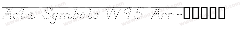 Acta Symbols W95 Arr字体转换